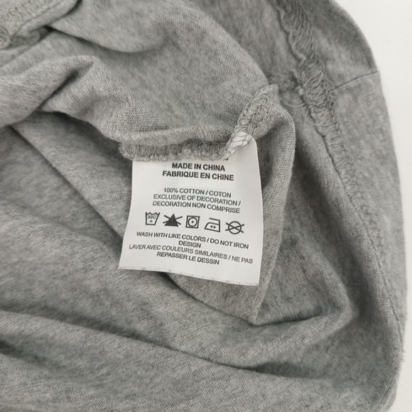 Nike Sportswear Essential Women Crop Top T-Shirt Gray Black Logo BV6175 Medium - Picture 3 of 3